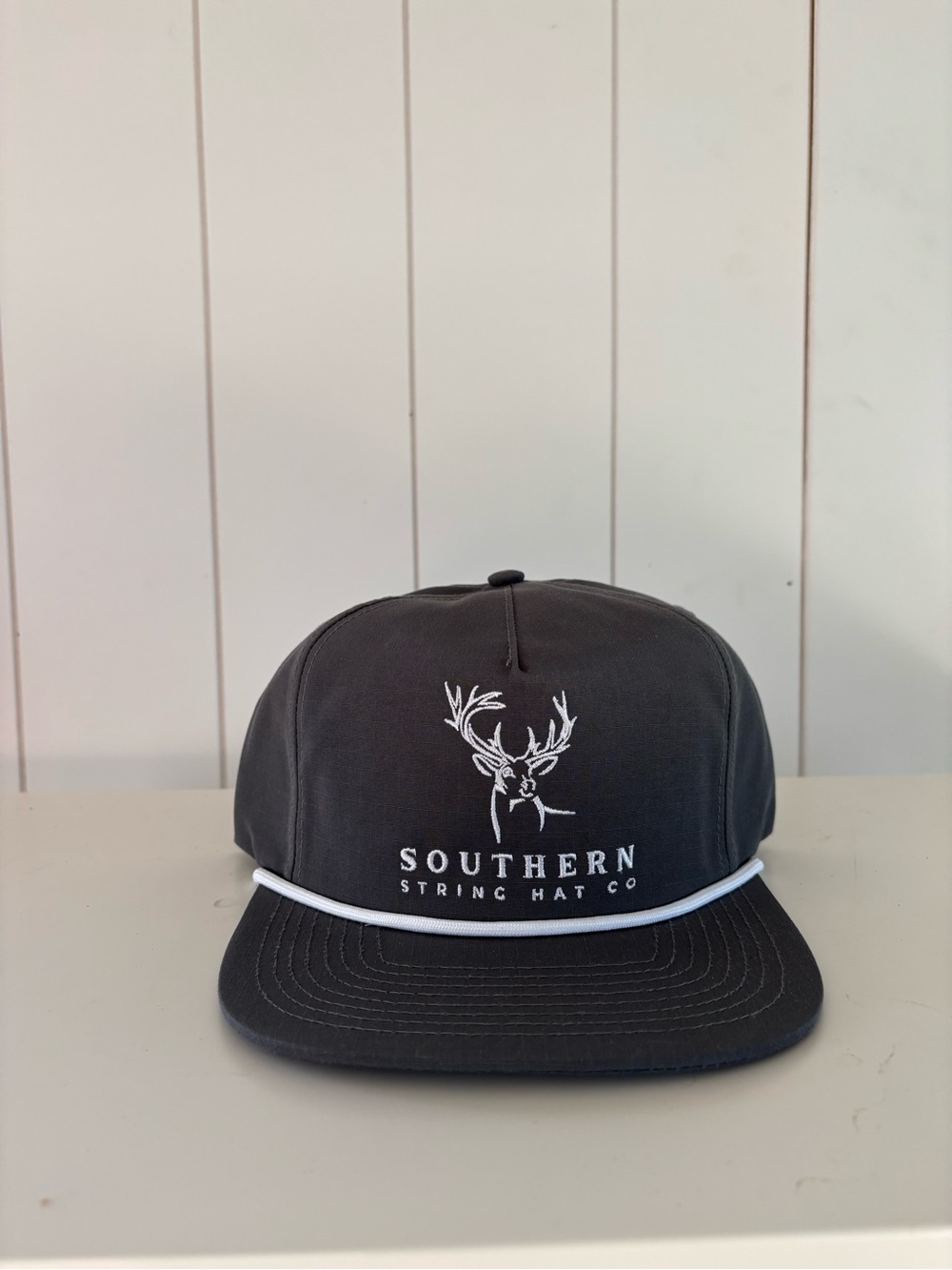 SS Hat Co Men's Charcoal Snapback Cap